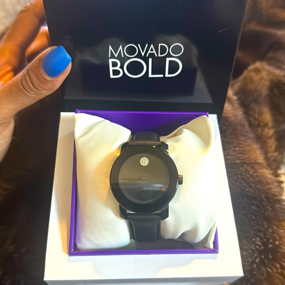 Movado bold ladies watch with Swarovski Crystal's